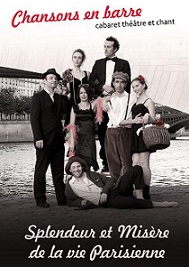 affiche du cabaret concert : Splendeur et Misère de la Vie Parisienne